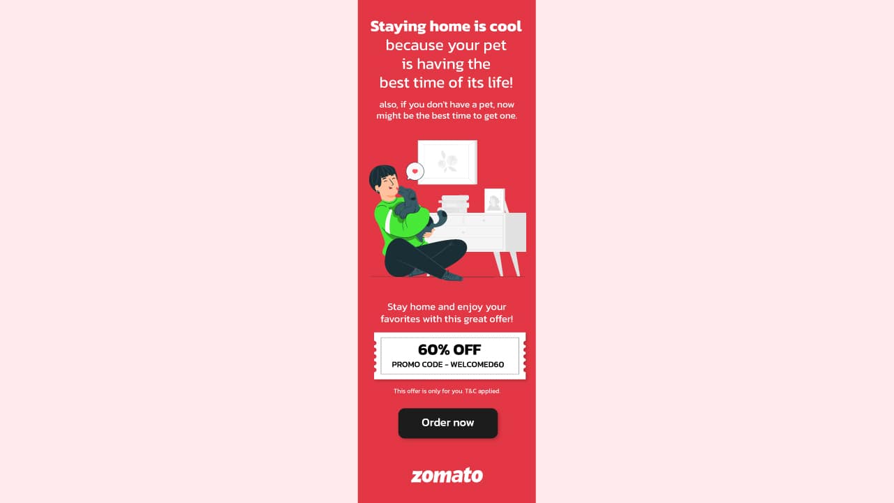 e-mail marketing - Zomato Advertising Campaign